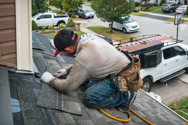 Professional Flat Roof Repair technician working in Lexington, VA